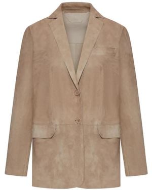 Salvatore Santoro Buttoned Blazer - Natural