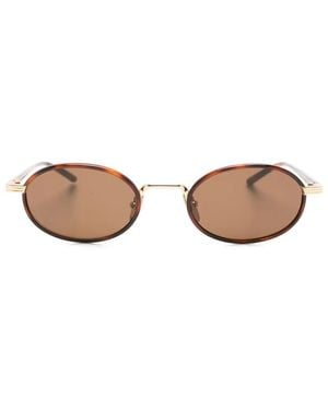 Chimi Lea Sonnenbrille Mit Ovalem Gestell - Braun