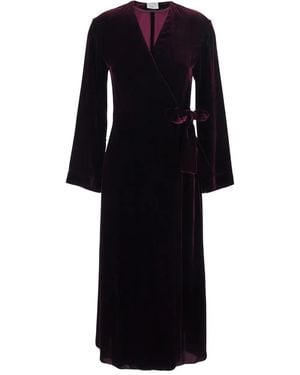 Forte Forte Knot Velvet Dress - Black