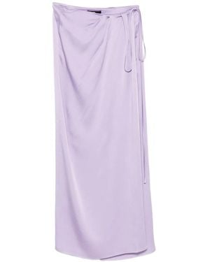CHRISTIAN BOARO Wrap-Tie Maxi Skirt - Purple