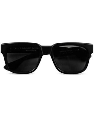 Chrome Hearts Box Officer Rectangle-Frame Sunglasses - Black