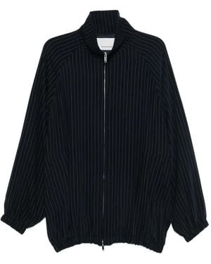 Frankie Shop Baxter Pinstripe-Pattern Jacket - Blue