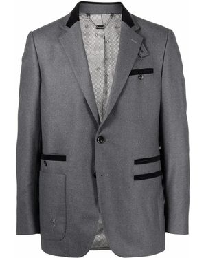 Billionaire Tailored-Fit Virgin Wool Blazer - Gray