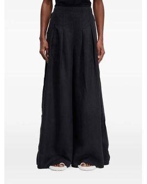 Osklen Topstitch Linen Pants - Black