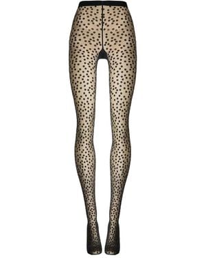 Wolford Sweet Dots Tights - Natural