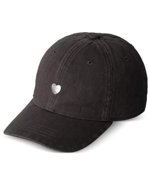 Carhartt Heart-Appliqué Baseball Cap - Black