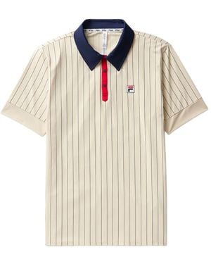 Fila Iconic Bb1 Striped Polo Shirt - White