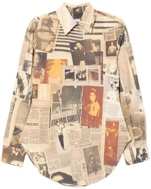 Jean Paul Gaultier Journal Shirt - Natural