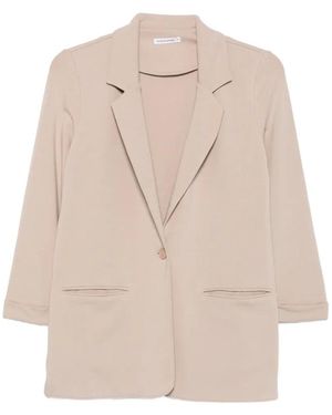 ANONYM APPAREL Leonie Single-Breasted Blazer - Natural