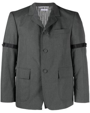 Thom Browne Unstructured Straight Fit Sb S/C W/ Gg Armband - Black