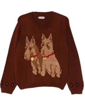 Bode Dog Sweater - Brown