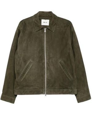 NN07 Petrus Jacke Aus Wildleder - Grün