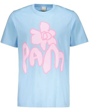Perks And Mini Flower-Print Cotton T-Shirt - Blue
