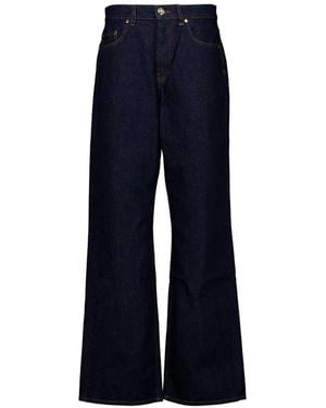 CASABLANCA Logo-Embroidered Jeans - Blue