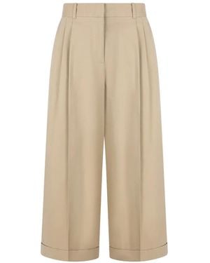 The Row Pleated Twill Trousers - Natural