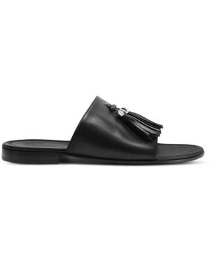 Giuseppe Zanotti Maratea Tassels Leather Sandals - Black