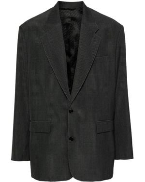 Acne Studios Pinstriped Single-breasted Blazer - Black