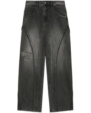ANDERSSON BELL Weite Jeans Im Distressed-Look - Grau