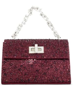 Gedebe Crystal-Embellished Chain-Handle Tote Bag - Red