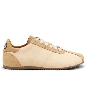 Ami Paris Nylon Soft Sneakers - Natural