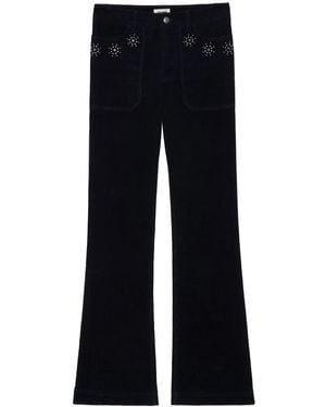 Zadig & Voltaire Pista Corduroy Trousers - Blue