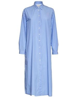 MC2 Saint Barth Robe-Chemise Meave Pullup À Rayures - Blue