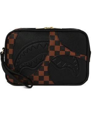 Sprayground Trousse Da Bagno Jetstream Con Stampa - Nero