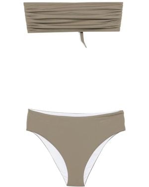 Fisico Bikini À Fronces - Grey
