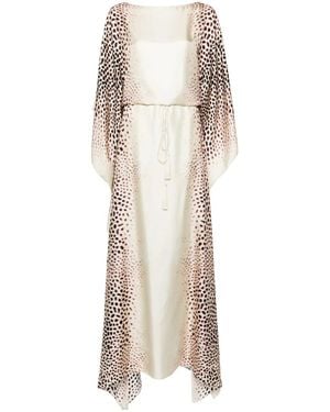 Roberto Cavalli Kaftan Maxi Dress - Natural