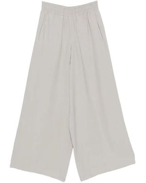 DRYKORN Ceiling Elasticated-Waistband Wide-Leg Palazzo Pants - White