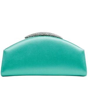 Giuseppe Zanotti Atena Crystal-Embellished Clutch Bag - Green