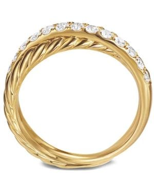 David Yurman Anello Crossover Two Row - Metallizzato