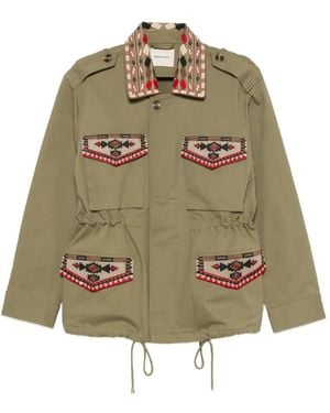 FRONT STREET 8 Drawstring-Waist Jacket - Green