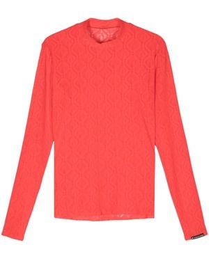 Marine Serre Moon Diamond T-Shirt - Red