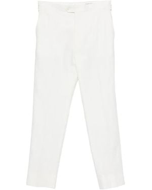 Fursac Belt-Loops Trousers - White
