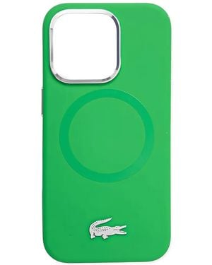 Lacoste Logo-Appliqué Iphone 16 Pro Phone Case - Green
