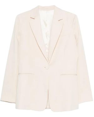 PT Torino Single-Breasted Notch-Lapel Blazer - White