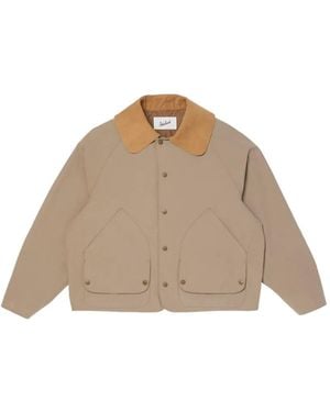 Woolrich Velvet-Collar Cotton Jacket - Natural