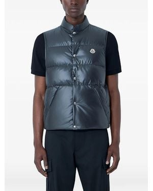 Moncler Chaleco Vestigo Acolchado - Azul