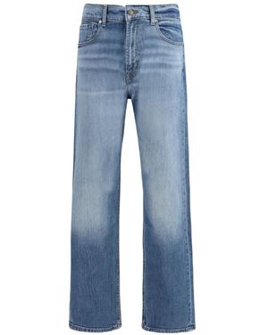 7 For All Mankind Straight-Leg Jeans - Blue