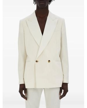 Amiri Ma Double-Breasted Blazer - White