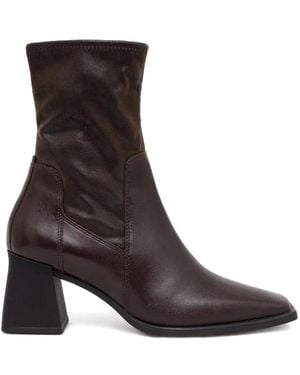 Vagabond Shoemakers Hedda Square-Toe Ankle Boots - Brown