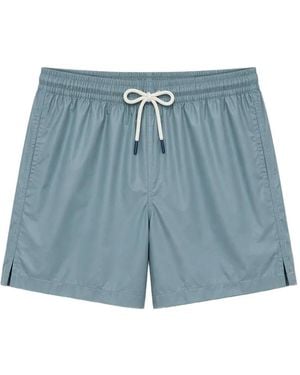 LES HÉRITIERS Badeshorts Mit Kordelzug - Blau