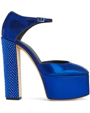Giuseppe Zanotti Bebe Pixel 150mm パンプス - ブルー
