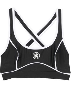 Amiri Ma Piped Sports Bra - Black