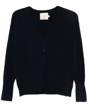 ABSOLUT CASHMERE Button-Up Cashmere Cardigan - Blue