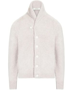 Umit Benan Montana Buttoned Knitted Cardigan - White