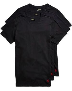 Polo Ralph Lauren Slim-Fit T-Shirts Set (Set Of Three) - Black