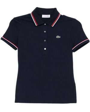 Lacoste Logo-Embroidered Polo Shirt - Blue