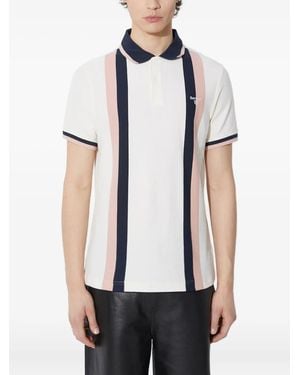 Barbour Striped Cotton Polo Shirt - White